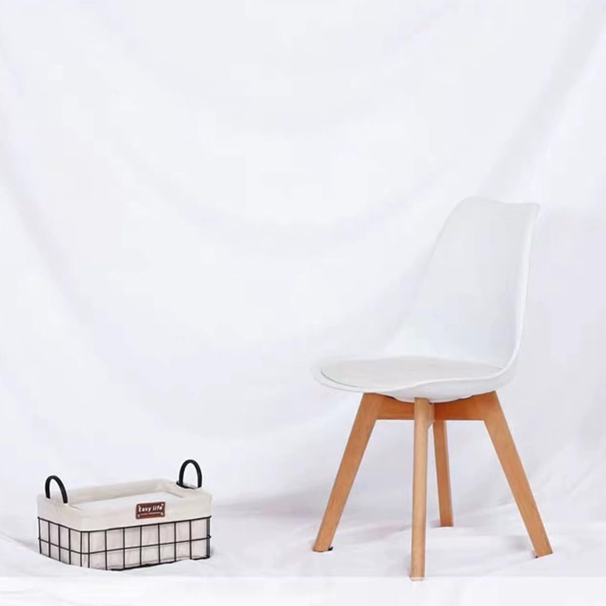 Solid Photography Backdrop Background Chromakey Muslin Portrait Background Screen for Photo Video Studio… (White, 6x9ft)