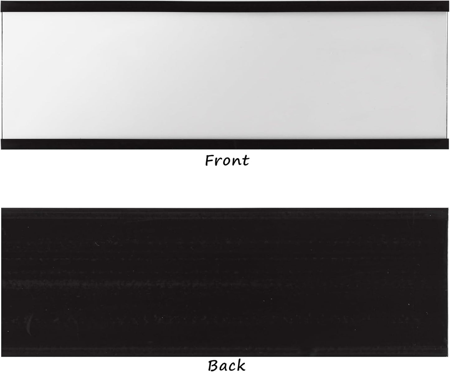 Realth C Channel Magnetic Label Holders 10 Pack 3'' x 5'' with Paper Inserts and Clear Plastic Protectors, Magnetic Data Card Holders File Cabinet Labels for Metal Racks and Shelves