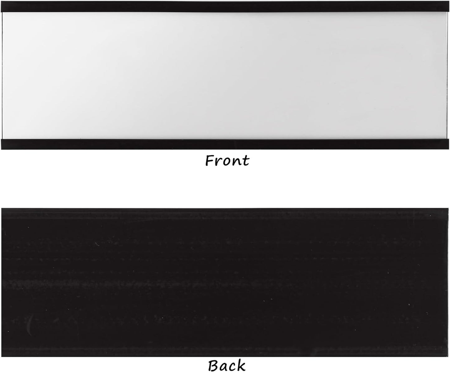Realth C Channel Magnetic Label Holders 2'' x 3'' 50 Pack, Magnetic File Cabinet Labels with Paper Inserts and Clear Plastic Protectors, Magnetic Card Holders for Metal Racks, Shelf, Locker, Tool Box