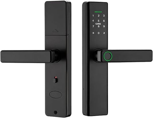 Smart Lock Fingerprint Door Lock with Touch Screen Password Electronic Locks, (No APP Control)