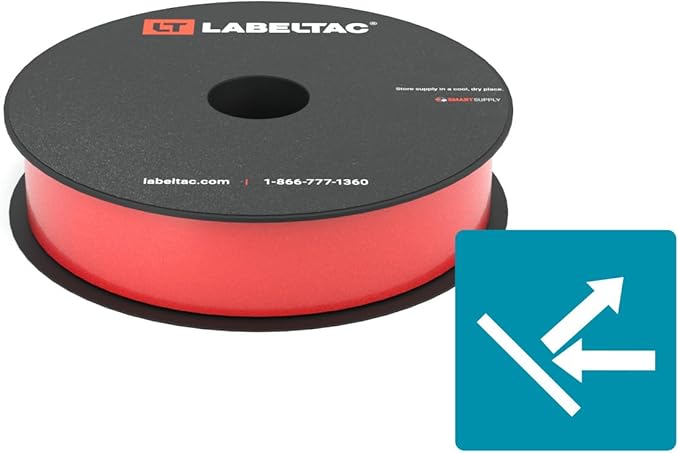 LabelTac LT4/LT4P/LTPX Reflective Tape Supply 1" x 75' Red