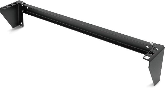 Tecmojo 1U Foldable Vertical Rack and Wall Mountable Patch Panel Bracket for 19" Server and Data Equipment