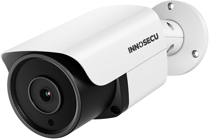 UltraHD 8MP Bullet PoE Camera, 4K Real-Time @30fps IP Security Camera, Built in Microphone, Human & Vehicle Detection, Outdoor Waterproof IP67, 2.8mm Lens with Wide Angle 110°, INB8VR37E
