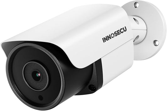 UltraHD 8MP Bullet PoE Camera, 4K Real-Time @30fps IP Security Camera, Built in Microphone, Human & Vehicle Detection, Outdoor Waterproof IP67, 2.8mm Lens with Wide Angle 110°, INB8VR37E