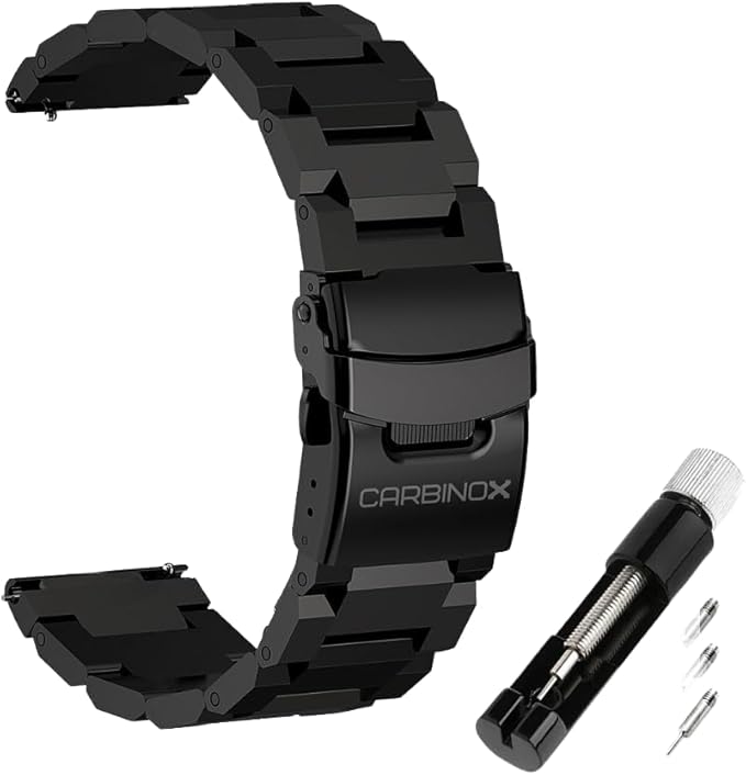 CARBINOX Blaze Smart Watch Ultimate Pack with GPS, Rugged Fitness Tracker Waterproof IP69K, Compatible with Android and iOS, 170+ Sports Modes, Make/Receive Calls (Square)