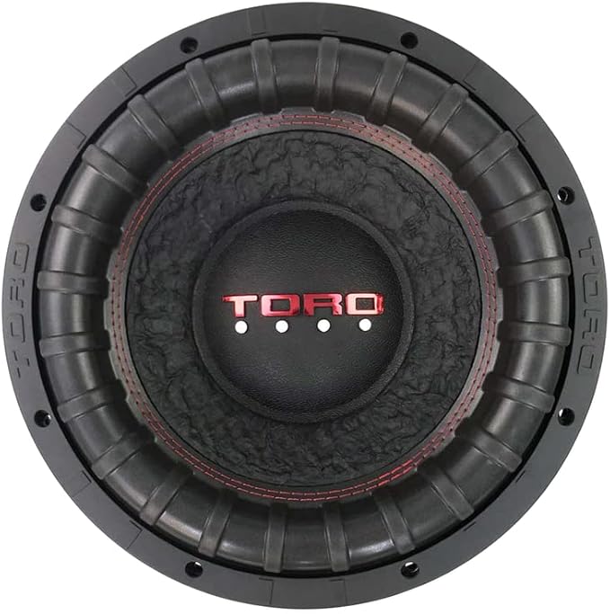 TORO TECH – Fierce 12, 12 Inch 800 Watts RMS – 1600 Watts MAX – Dual 4 Ohm 2.5 Inch Voice Coil, 12” Car Audio Subwoofer for Cars, Trucks, Jeeps, Boats, Off Road with Hard Hitting Bass (Sold As Each)