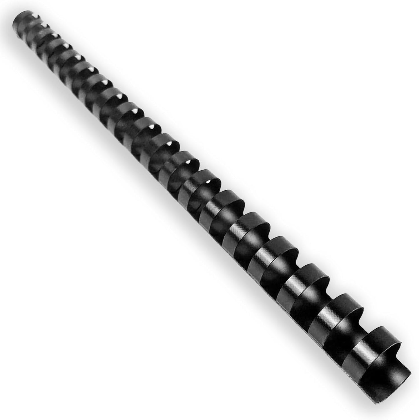 HOUYEE 5/8 Inch Plastic Binding Comb 19 Ring, 125 Sheet Capacity, Letter Size Black Comb Binding Spines (100 Pack)