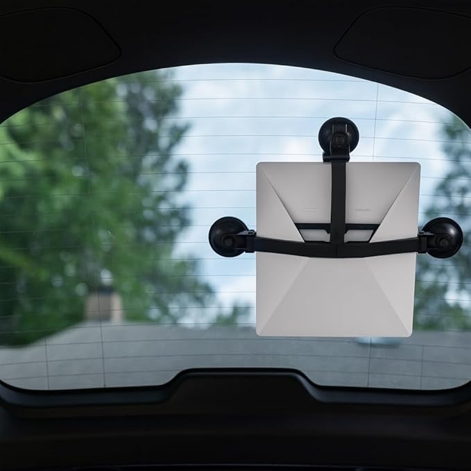 Starlink Mini Suction Cup Mount: The Only 3-Arm Design for Unshakeable Stability & Effortless Access! (Black)