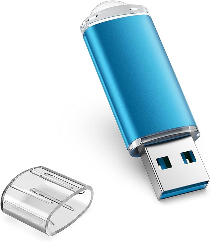 TOPESEL USB Flash Drive 256GB USB 3.0 Flash Drive Memory Stick Thumb Drives USB Stick High Speed 256G Thumb Drive Jump Drive 256G Zip Drive for PC laptops，Car Audio(Blue)