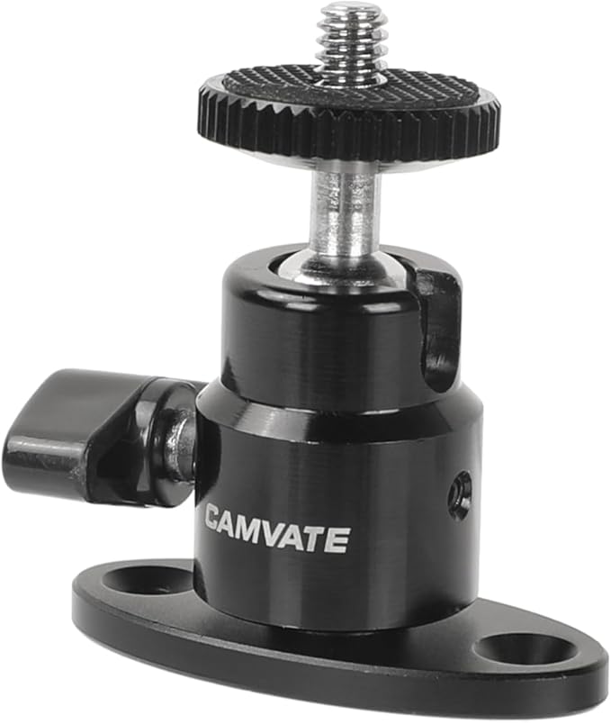 CAMVATE 1/4"-20 Mini Ball Head with Ceiling Mount for CCTV & Video Wall Monitors Mount - 1991