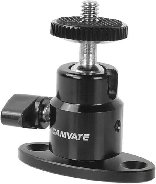 CAMVATE 1/4"-20 Mini Ball Head with Ceiling Mount for CCTV & Video Wall Monitors Mount - 1991