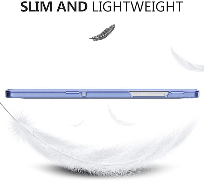 MoKo Case for Galaxy Tab A11+ Plus/A9+ 11-Inch 2025/2023, Slim Stand Protective Smart Cover with Hard PC Translucent Back Shell for Galaxy Tab A11+/A9 Plus Tablet, Auto Wake/Sleep, Lavender Purple