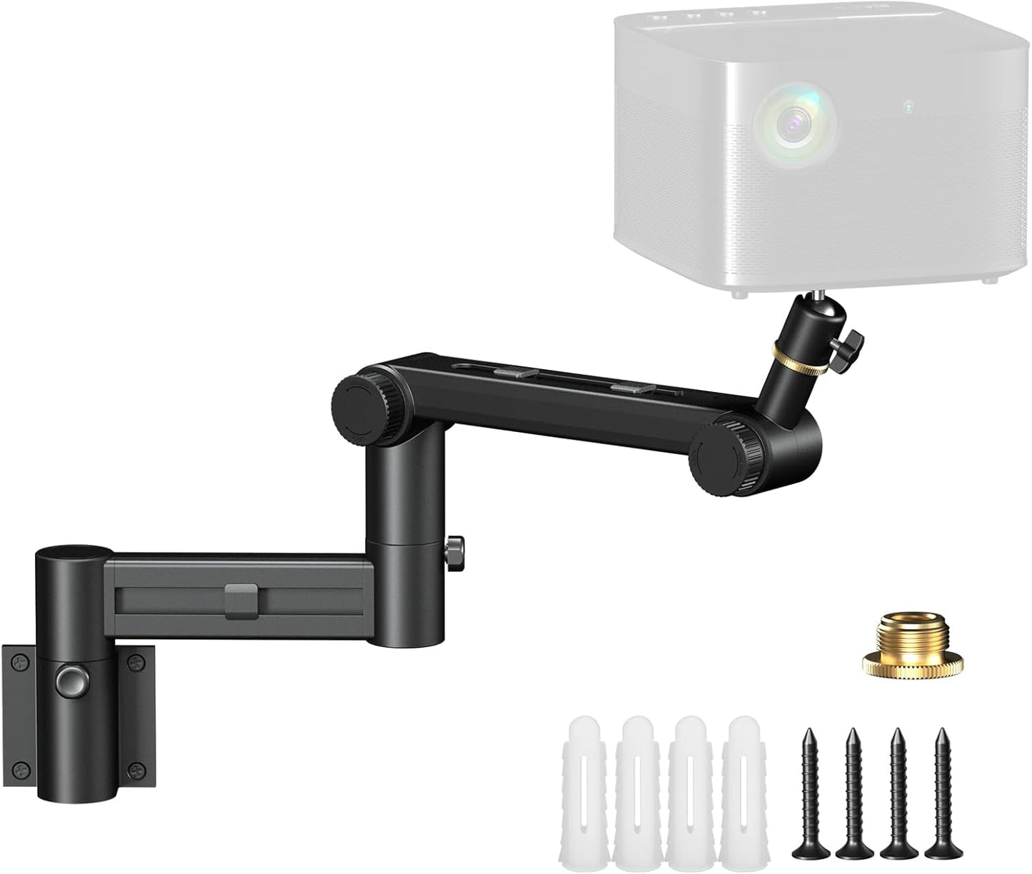 Aokeo Projector Wall Mount, 360Â° Adjustable Projector Stand Wall Mount for Cameras,projectors,VCRs,CCTV