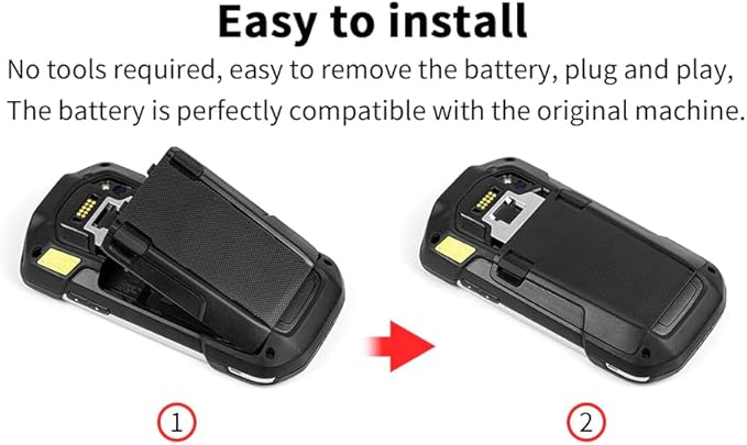 TC77 Battery Replacement for Zebra Symbol Motorala TC77 TC70 TC72 TC75 TC55 Series Barcode Scanner BT-000318 Battery