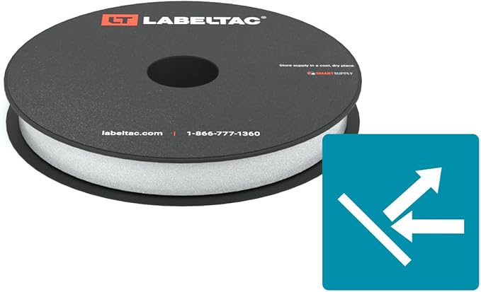 LabelTac LT4/LT4P/LTPX Reflective Tape Supply 0.5" x 75' White