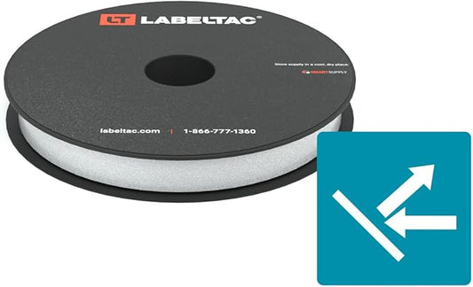 LabelTac LT4/LT4P/LTPX Reflective Tape Supply 0.5" x 75' White