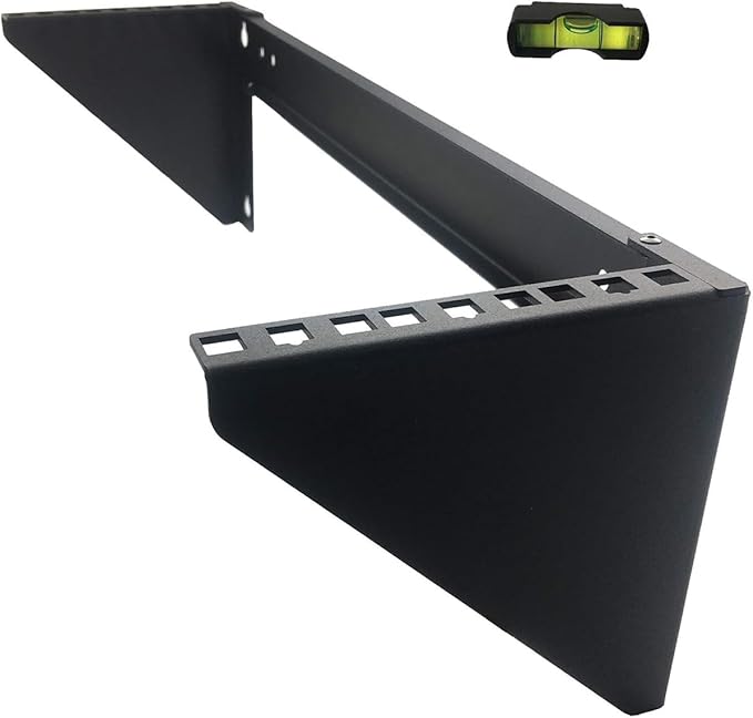 JINGCHENGMEI 2 Pack of 3U 125 lb Weight Capacity Heavy Duty 19 Inches Steel Vertical Patch Panel Mounting Bracket for Networking Equipment (2)