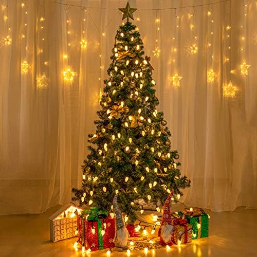 AWQ C9 Christmas String Lights 200LED 49FT Waterproof Warm White SC-S-200-A-A-D18