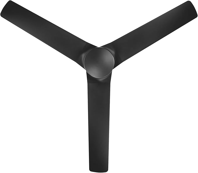 Mocha Indoor/Outdoor 3-Blade Smart Compatible Ceiling Fan 54in Matte Black with Remote Control and Wall Cradle. Works with iOS/Android, Alexa, Google Assistant, Samsung SmartThings, and Ecobee.