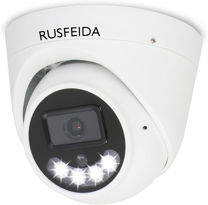 POE IP Camera Outdoor with Mic/Audio, 5MP Dome Surveillance Cameras for Home Security Outside, 100ft Color Night Vision, IP67 Waterproof, 24/7 Recording