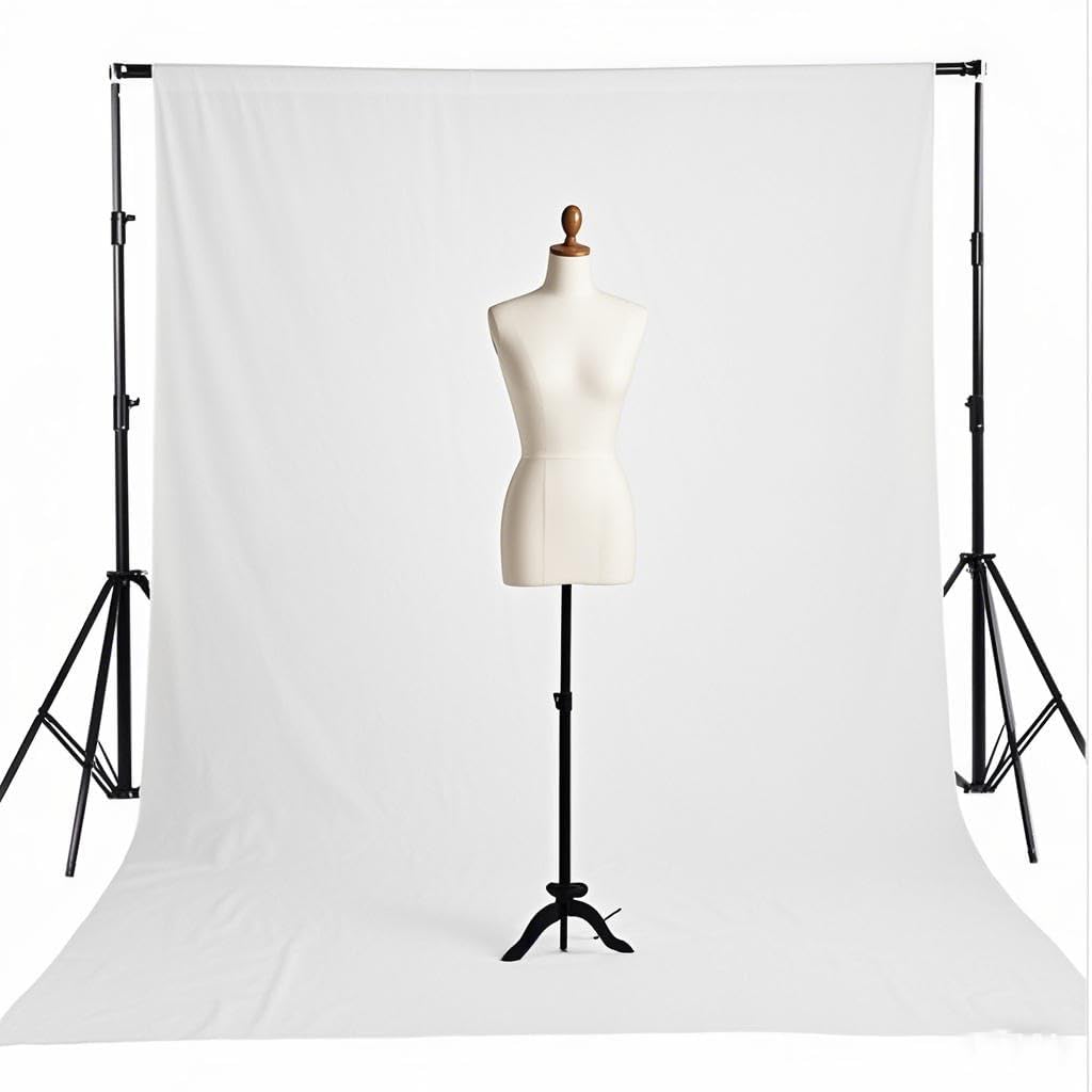5X7ft Photo Backdrop White Backdrop for Photoshoot, Non-Reflective Soft White Backdrop for Home Studio, Baby Photography, YouTube Content & Live Streaming（only 1x Background）