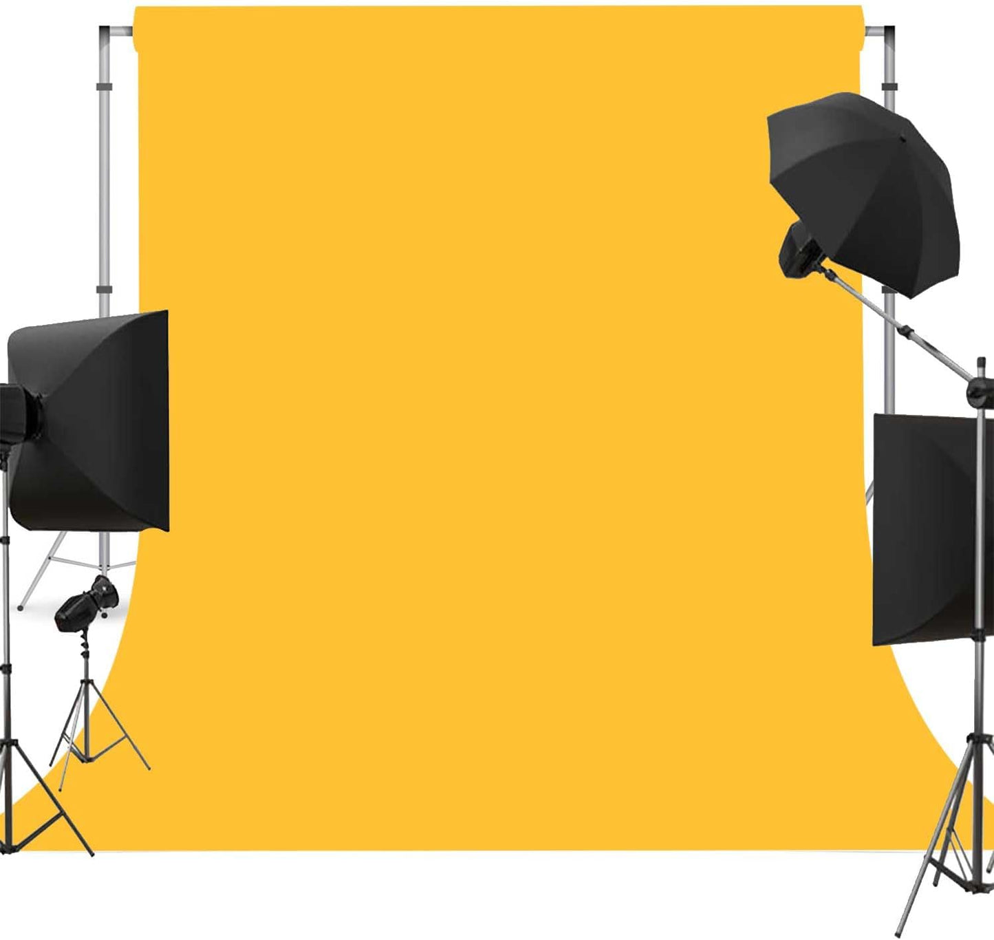 Yellow Photo Backdrop for Photoshoot Yellow Background for Photography Photo Backdrop Curtain for Party 8 x 10 FT