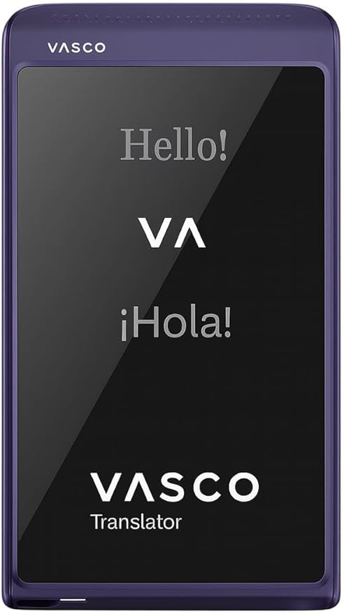 Vasco Translator Q1 | AI Voice Cloning Language Translator Device | 113 Languages | Free Lifetime Internet in Nearly 200 Countries | Mystic Plum