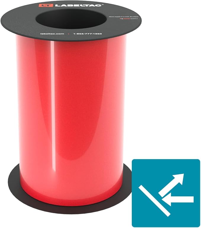 LabelTac LT9 Reflective Tape Supply 8" x 75' Red