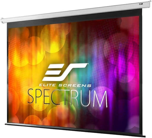 Elite Screens Spectrum Electric Motorized Projector Screen with Multi Aspect Ratio Function Max Size 120-inch Diag 4:3 + 110-inch Diag 16:9, Home Theater 8K/4K Ultra HD Ready Projection, ELECTRIC120V