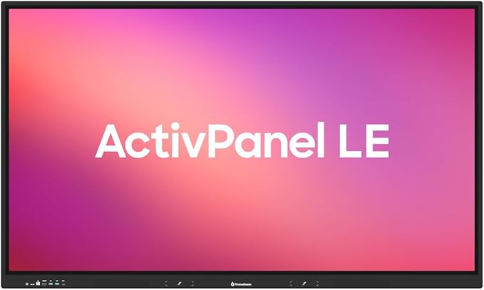 Promethean ActivPanel LE 65” High Specification Digital Whiteboard, 4K UHD, Interactive Display, Android OS, EDLA Certified, 3 Year Onsite Support