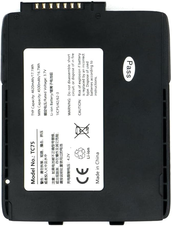 TC77 Battery Replacement for Zebra Symbol Motorala TC77 TC70 TC72 TC75 TC55 Series Barcode Scanner BT-000318 Battery