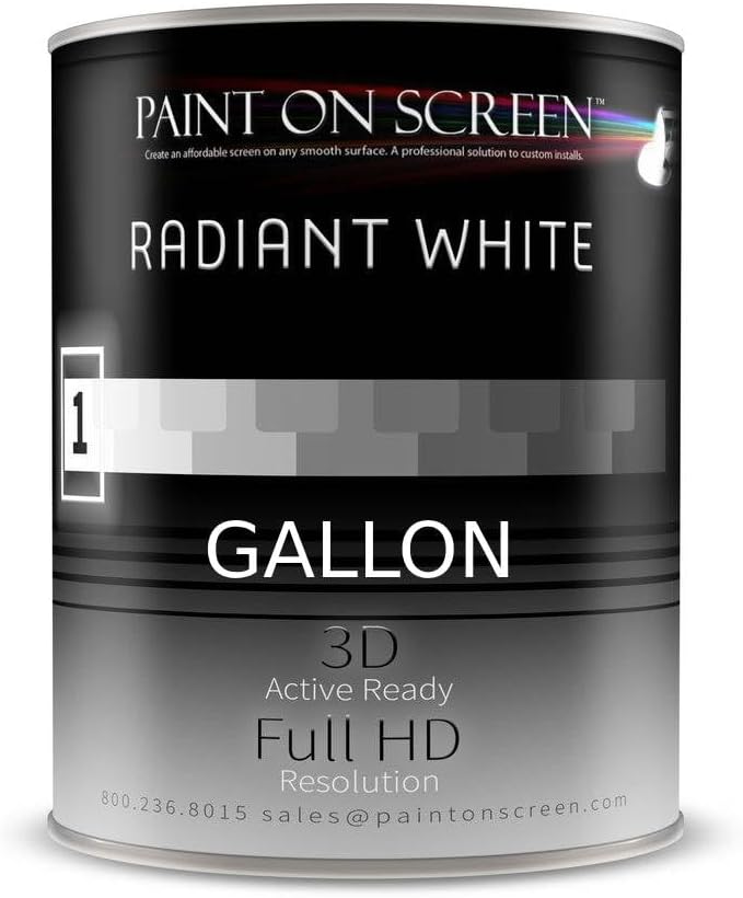 Projection Screen Paint (Radiant Whte - Gallon)