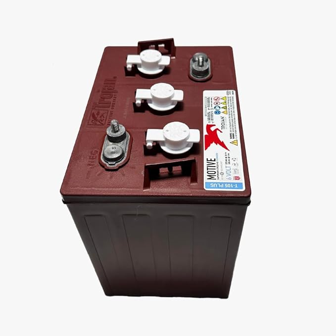 8 X TROJAN BATTERY T-105 PLUS 6V DEEP CYCLE FLOODED 225 Ah