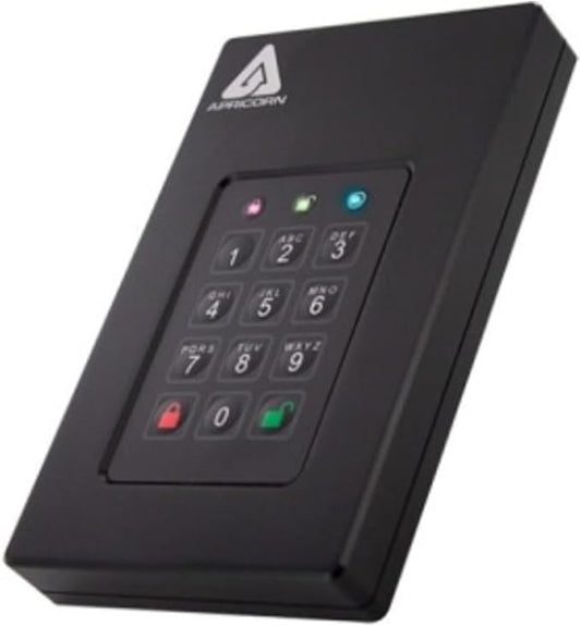 Apricorn 500GB Aegis Fortress L3- FIPS Level 3 Validated USB 3.0 Hardware Encrypted Portable Drive (AFL3-500)