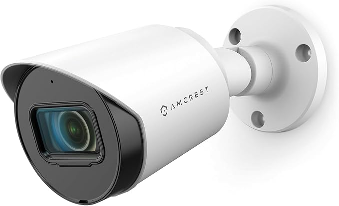 Amcrest Full HD 1080P Bullet Outdoor Security Camera (Quadbrid 4-in1 HD-CVI/TVI/AHD/Analog), 2-Megapixel, 98ft Night Vision, 2.8mm Lens 129° Viewing Angle, White (AMC1080BC28-W)