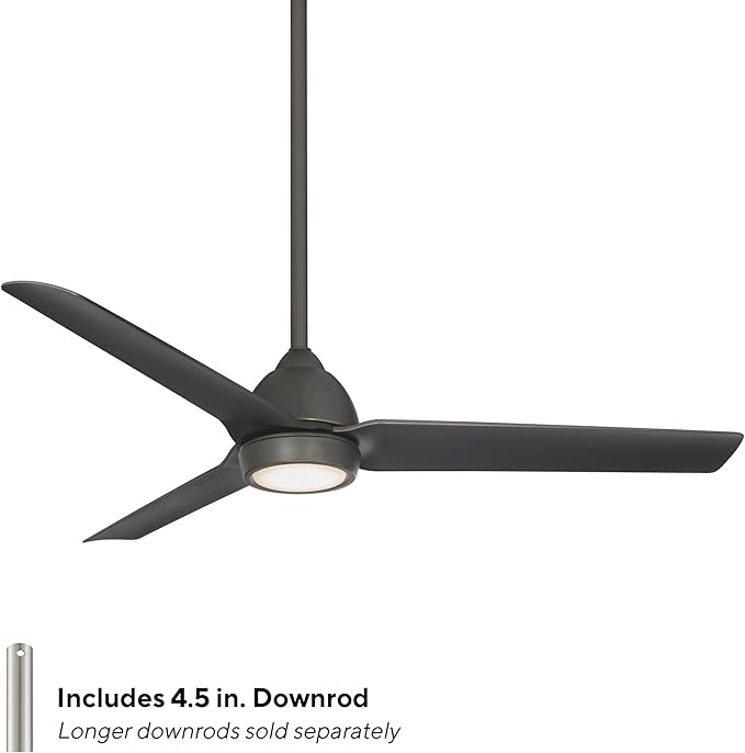 WAC Lighting F-001L-OB Mocha 54" Outdoor Ceiling Fan with LED Lights & Remote, Oil Rubbed Bronze
