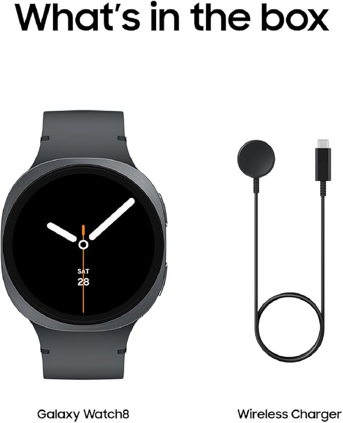 Samsung Galaxy Watch 8 (2025) 44mm LTE Smartwatch, Cushion Design, Fitness Tracker, Sleep Coaching, Running Coach, Energy Score, Heart Rate Tracking, Graphite [US Version, 2 Yr Warranty]