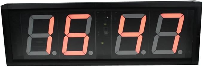 AZOOU 4-inch Character High Led Digital Wall Clock Countdown Countup Timing in Minute Seconds Amber Color
