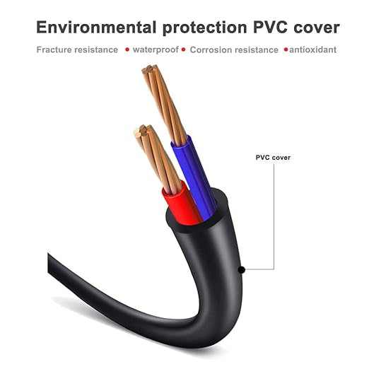 DC Power Cable Security Camera Splitter CCTV Security Power Splitter 2 Pack (1 Female to 8 Male, 5.5X 2.1mm)