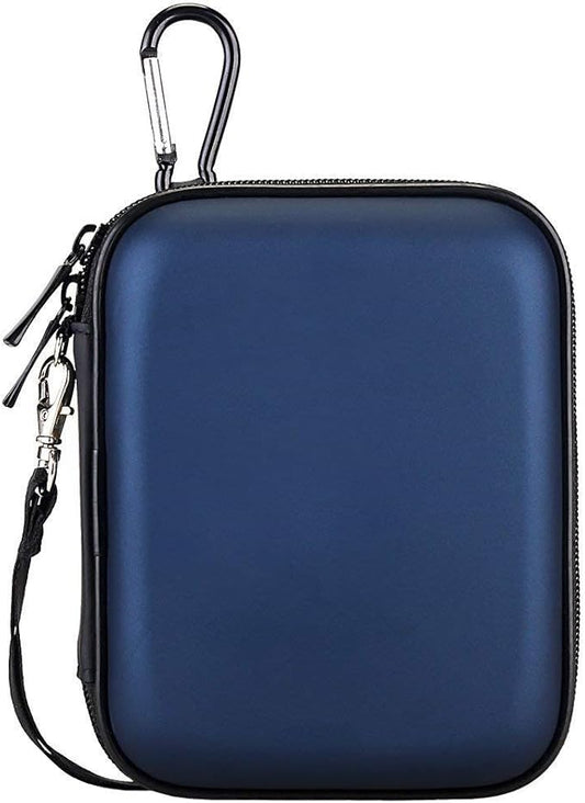 Lacdo Hard Drive Carrying Case for Seagate Portable/Seagate One Touch/Game Drive for PS5 / Ultra Touch Portable External Hard Drive HDD 1TB 2TB 4TB 5TB USB 3.0 Shockproof Travel Bag, Blue