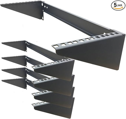 5 PCS of 4U 19 Inches Cold Rolled Steel Wall Mountable Simple Vertical Rack and Networking Euipment Rack Including Hardware for Assembly (5)