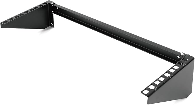 Tecmojo 3U Vertical Wall Mount Rack and Bracket for 19" Rack Mount Network and Server Equipment