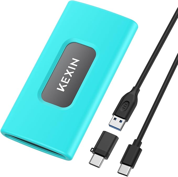 KEXIN External SSD 1TB External Hard Drive USB C Portable SSD, Up to 1050MB/s, USB 3.1 External Solid State Drive 1T for PC Mac Android Game Console, Laptop, Xbox, PS4 and More