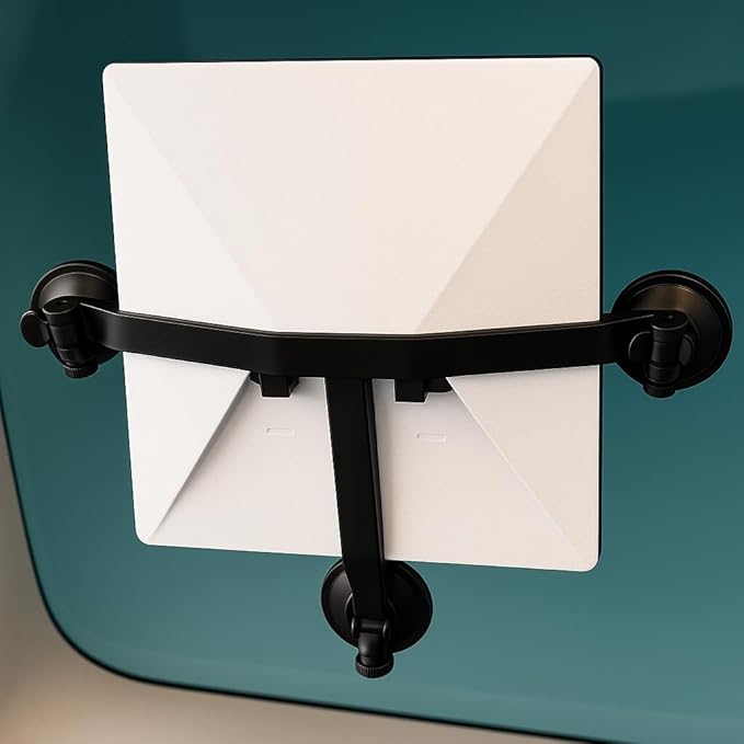 Starlink Mini Suction Cup Mount: The Only 3-Arm Design for Unshakeable Stability & Effortless Access! (Black)