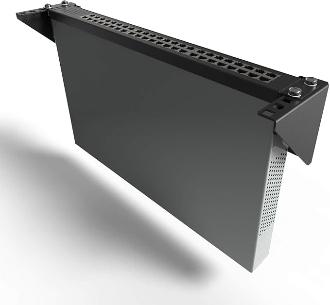 JINGCHENGMEI 5 Packs of 3U Vertical Wall Mount Patch Panel Bracket -Steel Networking Euipment Rack for 19" Network, Server and Data Equipment (5)