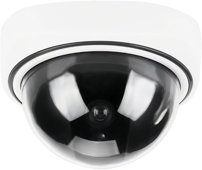 Dioche High Simulation Dome Camera Home Security Hemispherical Fake Camera Indoor Outdoor Surveillance Dummy Camera
