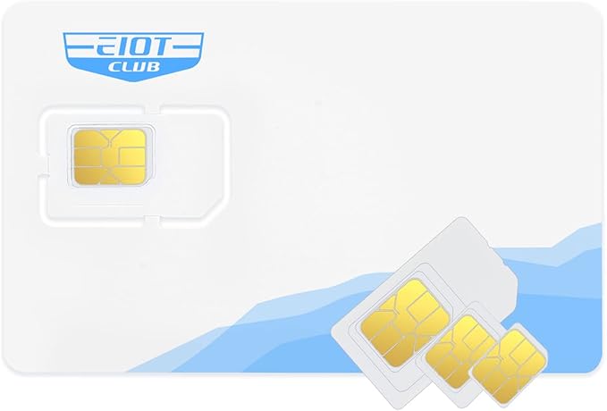 EIOTCLUB SIM Card for Data Only, 5G/4G LTE USA Compatible with Nationwide Networks for Security, Hunting Trail Game Cameras - No Contract Wireless-Triple Cut Size