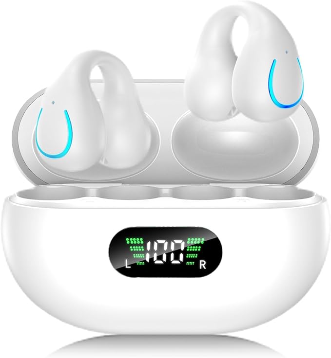 AI Translation Earbuds Real Time 144 Languages 60H Playtime Translator Ear Buds Audifonos Traductores Inglés Español Wireless Earphones Bluetooth Headphones for Travel Business Meeting,Dusk White