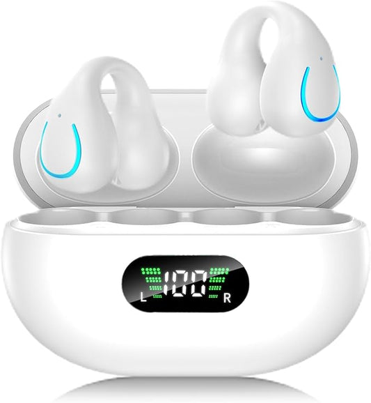 AI Translation Earbuds Real Time 144 Languages 60H Playtime Translator Ear Buds Audifonos Traductores Inglés Español Wireless Earphones Bluetooth Headphones for Travel Business Meeting,Dusk White