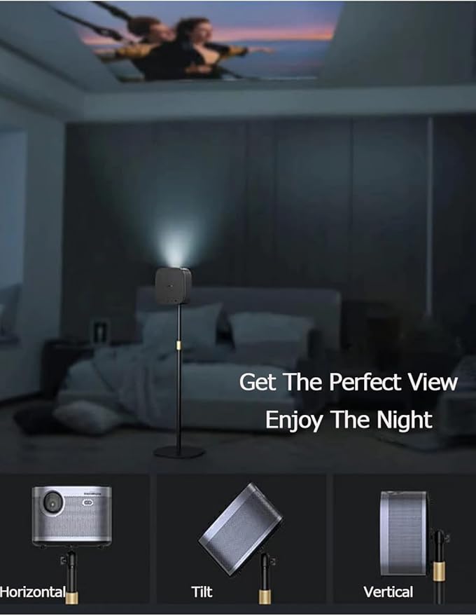 Projector Stand - Adjustable Height Universal Ceiling Mount Compatible with EPSON, XGIMI, VANKYO, Jinhoo, AuKing